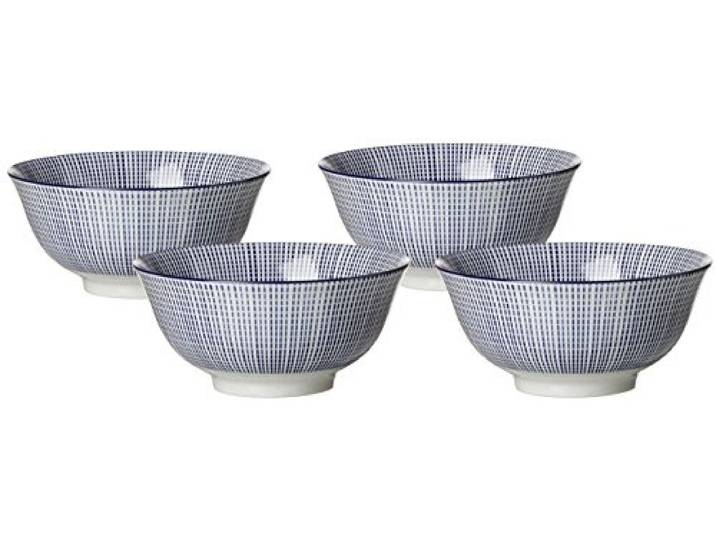 Ritzenhoff & Breker Schalen-Set Royal Makoto, 4-teilig, 15,5 cm Durchmesser, 650 ml, Porzellangeschirr, Blau-Weiß, 15.50 x 15.50 x 8 cm