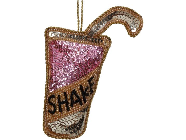 Weihnachtshänger Beads Shake - Farbe: rosa - Material: Plastik