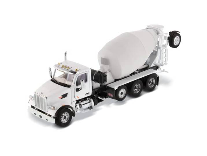 Diecast Masters Peterbilt 567 with McNeilus Bridgemaster Mixer - White