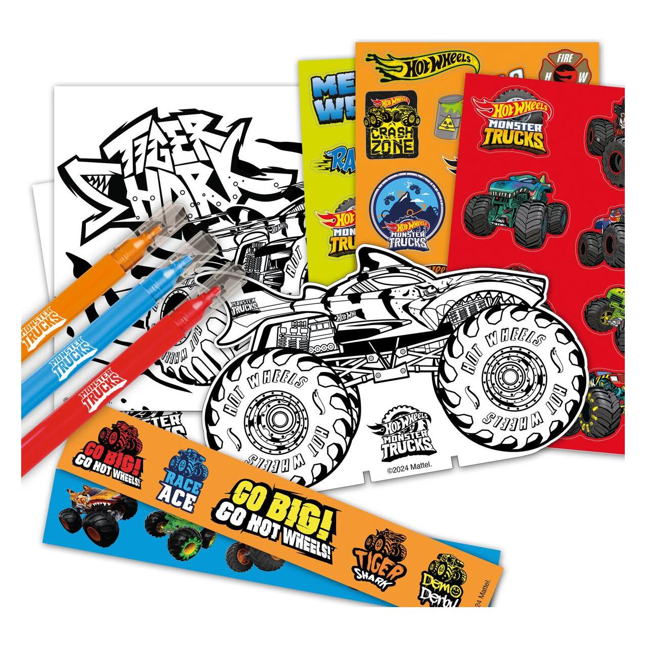 Bladez Toyz BLADEZ HW Monster Truck Sticker Activity set, CDU (3 Sticker) (BLA30000)
