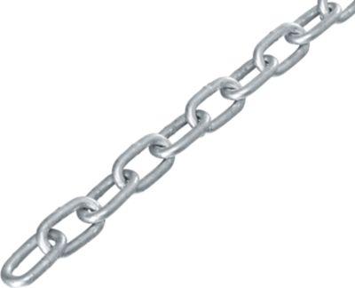 Absperrkette, ⌀ 8 mm x 10 m, für Innen- & Außenbereich, feuerverzinkter Stahl, hoher Korrosionsschutz, silber