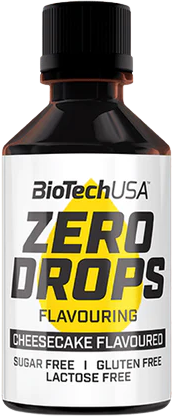 BiotechUSA Null Tropfen Erdbeere 50 ml Cheesecake