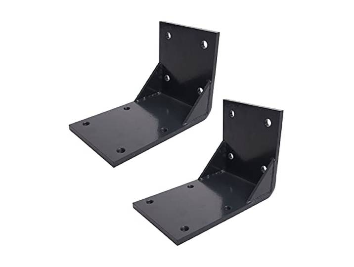 Mendler 2er-Set Deckenadapter für Kassetten-Markise T122 T123, Deckenmontage Halterung Adapter - anthrazit