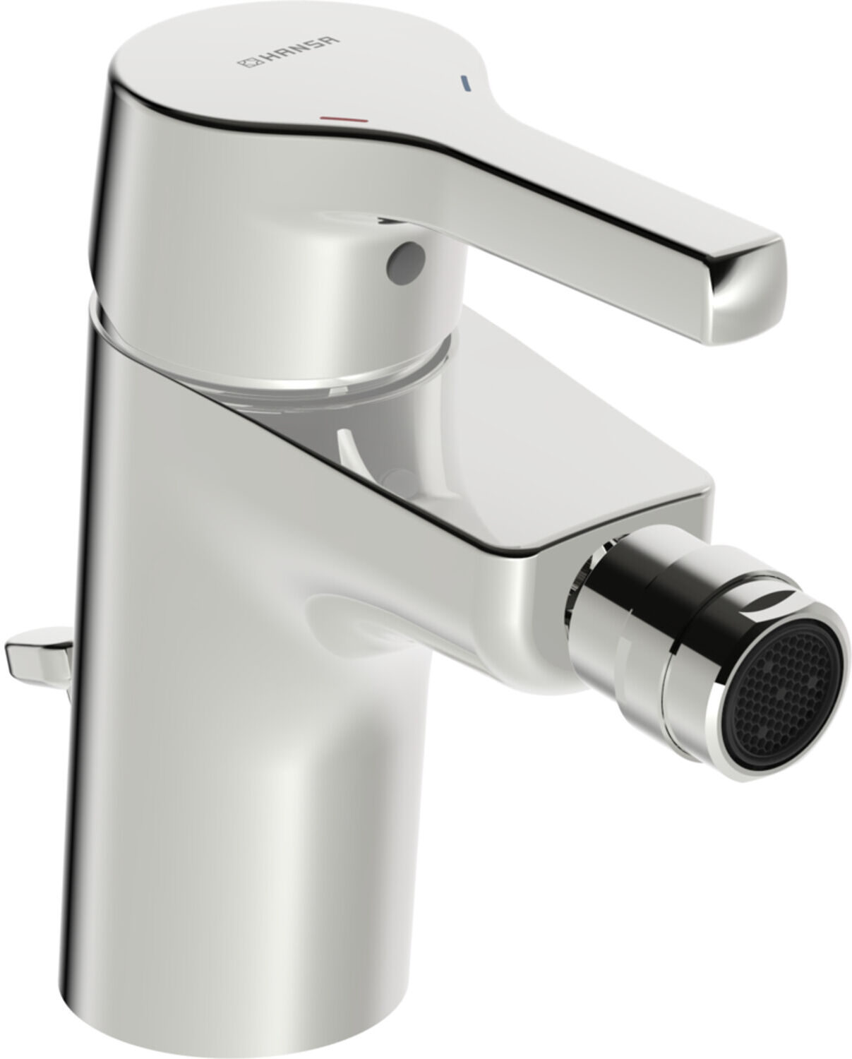 Bidet-Einhebelmischer HANSAPALENO ohne Ablauf, Ausladung 106mm, chrom (56443203)