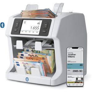 Safescan Geldscheinzähler 2995-SC, Wertzähler mit Farbsensor (CIS), 1200 Noten/Minute, , Stück