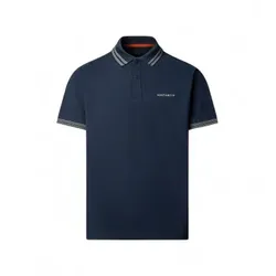Hackett London für Herren. HM5600231 Polo Micro Tip marineblau (L), Lässig, Baumwolle, Kurzarm