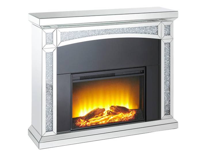Xora Elektrokamin, Schwarz, Metall, Glas, Holzwerkstoff, 120.5x99x33.5 cm, Fernbedienung, Elektrogeräte, Heizgeräte