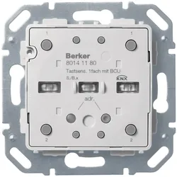 Berker Tastsensor-Modul 1fach 80141180 mit integ. Busankoppler KNX S.1/B.3/B.7, Automatisierung