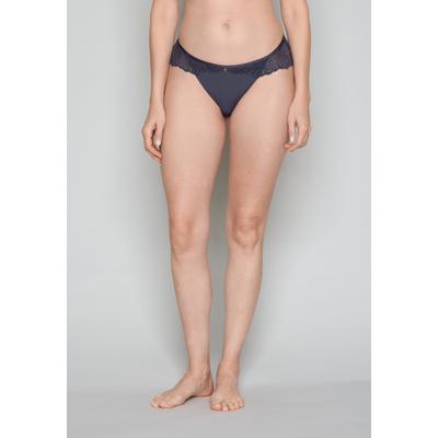 Panty JOOP, Damen, Gr. 44, Mikrofaser, blau (hellgrau), Mikrofaser, Obermaterial: 85% Polyamid, 15% Elasthan, Unterhosen Panty, mit transparenter Spitze, aus Mikrofaser