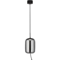 Hängelampe Esstischleuchte Pendellampe LED Wohnzimmerlampe Rauchglas H 150 cm