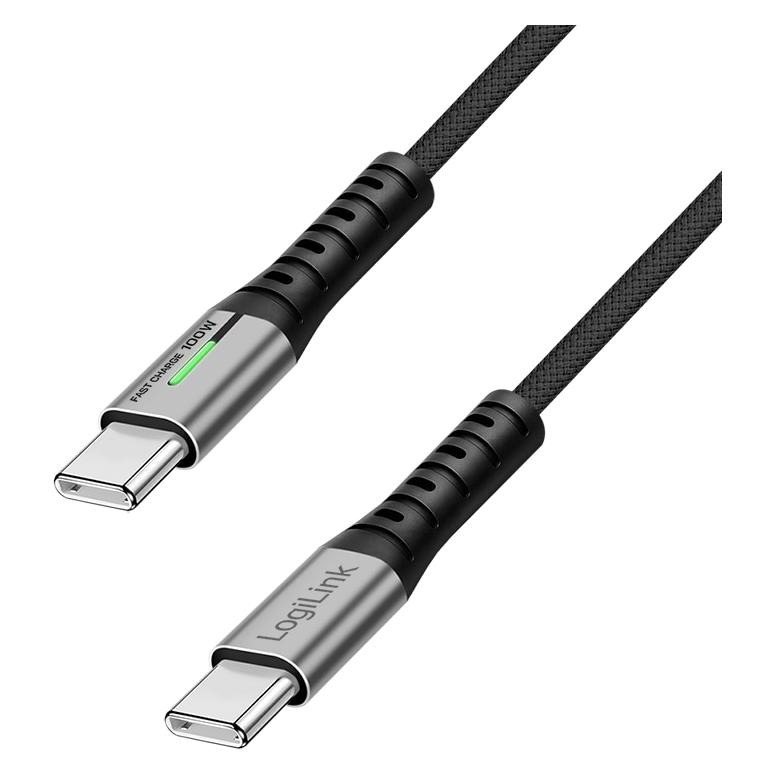 LogiLink USB C - USB C (0.30 m, USB 3.2 Gen 2x2, 100 W) (CU0430)