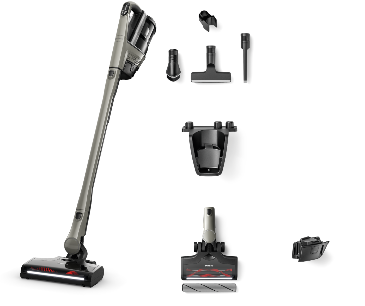 Miele Triflex HX3 Hardfloor Handstaubsauger Beutellos bis 70 min Laufzeit 25,2 V HEPA (Grau) 12887860