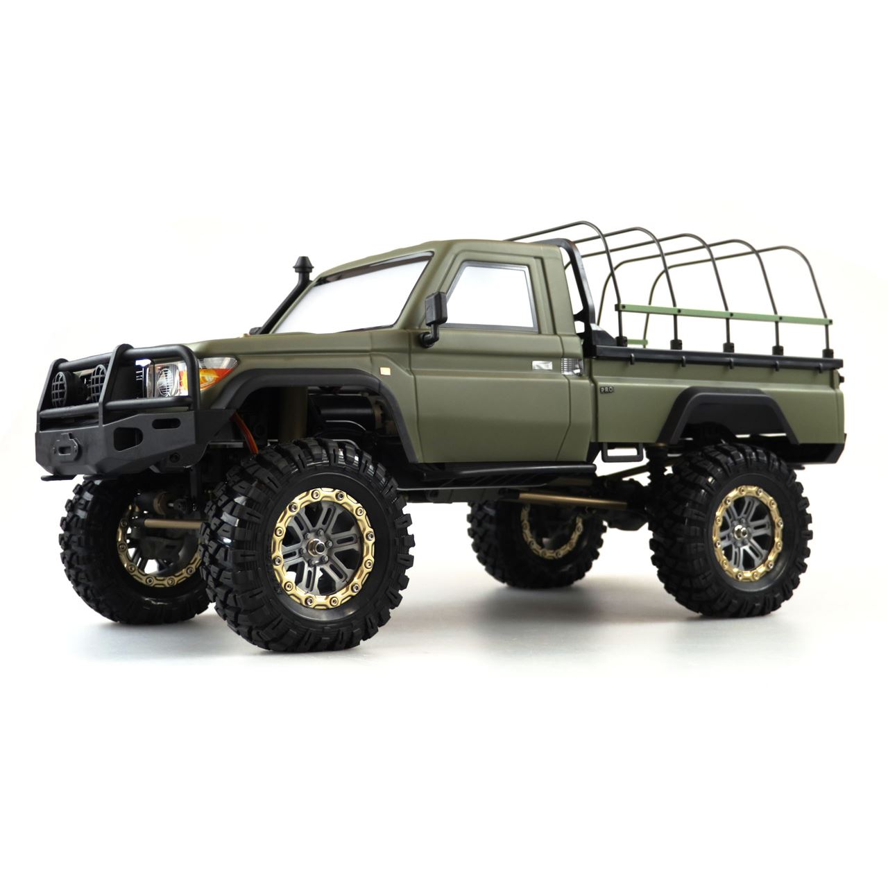 Amewi AMXRock RCX10PS Crawl.Pick-Up Milit.grün 1:10, RTR gra