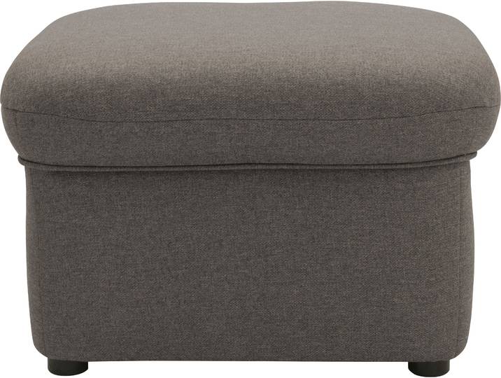 Hocker DOMO COLLECTION Faenza , grau (stone), B:60cm H:41cm T:60cm, 100% Polyester, Hocker, Hocker, DOMO collection Hocker, in großer Farbvielfalt