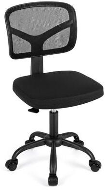 Costway Kids Desk Chair with Adjustable Height-Black