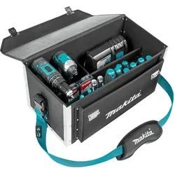 Makita, Werkzeugkoffer, E-15394 Extra verstärkte Werkzeugtasche mit verstellbaren Fächern. (20 Teile)