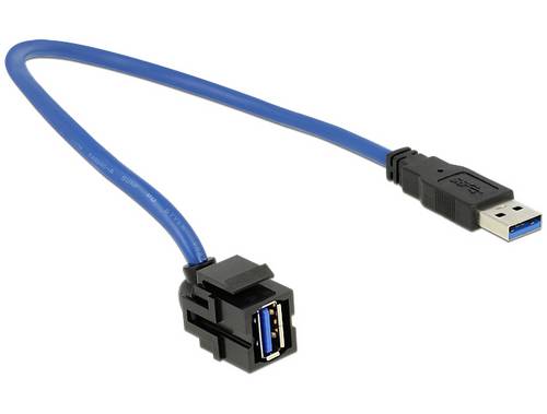 Delock USB 3.2 Gen 1 (USB 3.0) Netzwerk Adapter [1x USB 3.2 Gen 1 Stecker A (USB 3.0) - 1x USB 3.2 Gen 1 Buchse A (USB 3.0)]