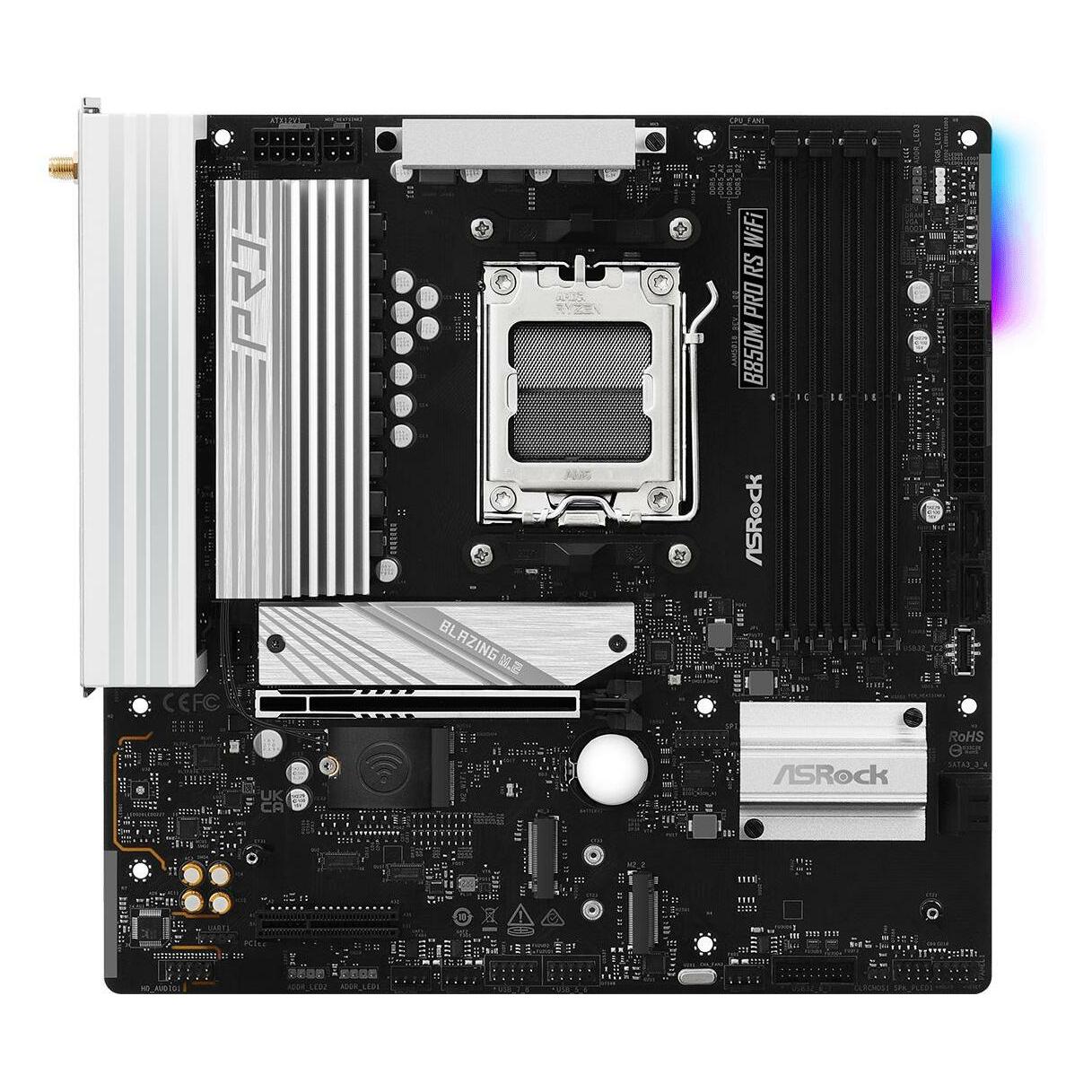 AsRock B850M Pro RS WiFi (AM5, AMD B850, mATX) (90-MXBR7-A0UAYZ)