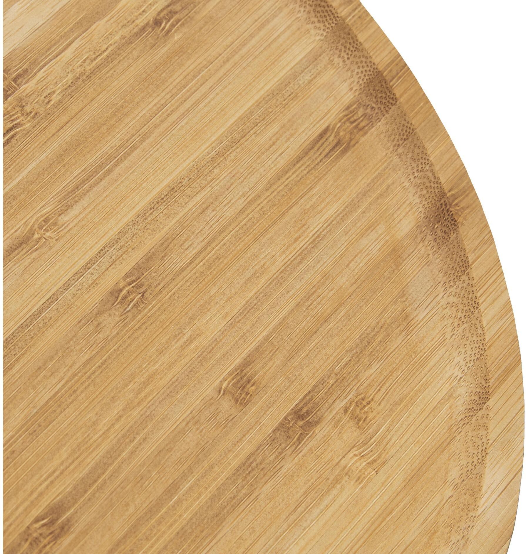 Tortenplatte RELAXDAYS "Hellbraun", braun (hellbraun), H:11,5cm Ø:33cm, Servierplatten, Tortenplatte, Holzart: Bambus (China) hellbraun Ø 33cm