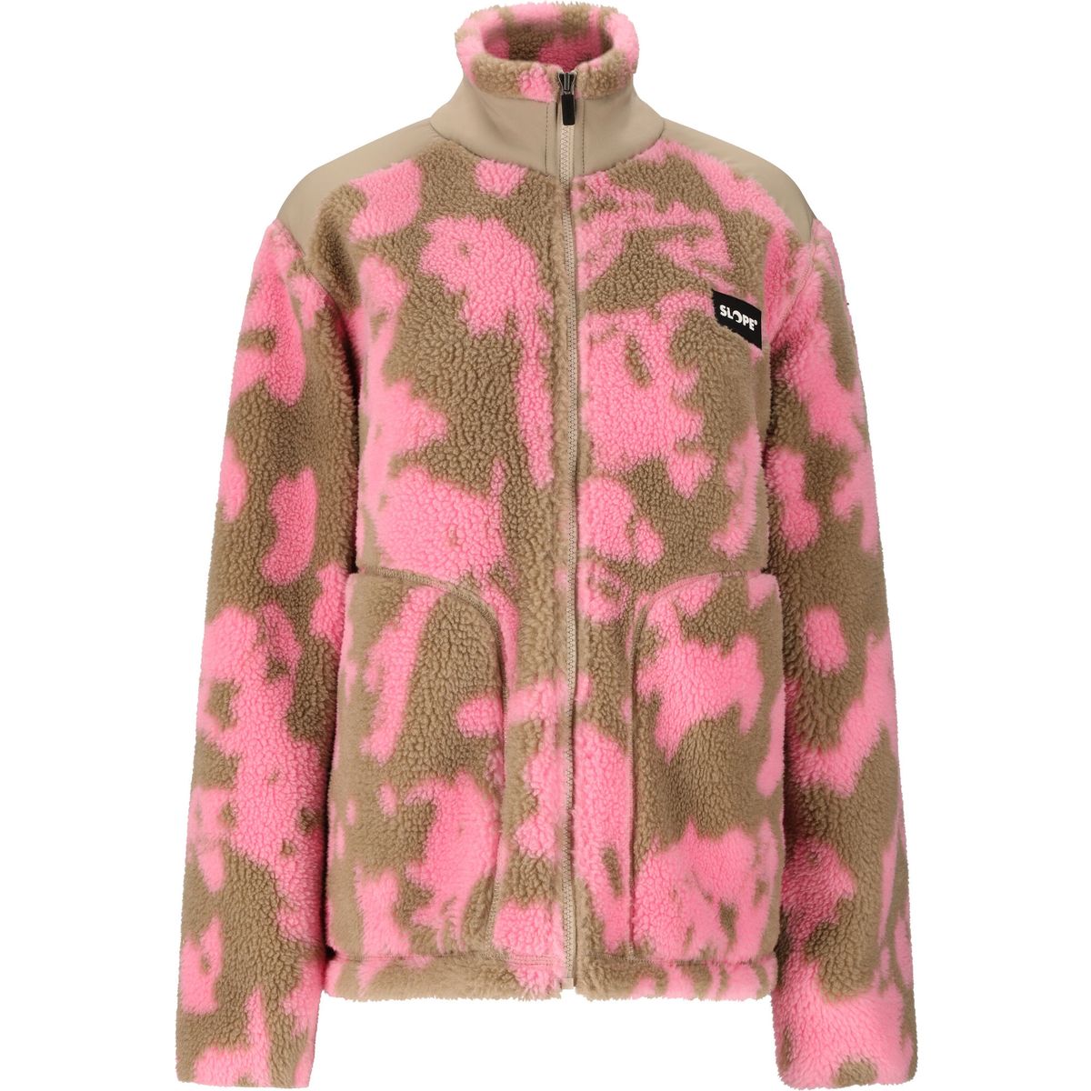 Slope Kendor W AOP Teddy Fleece Jacket prism pink (4047) XS SL264028-4047-XS