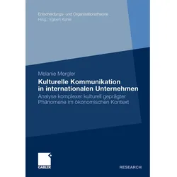 Kulturelle Kommunikation in internationalen Unternehmen, Fachbücher von Melanie Mergler