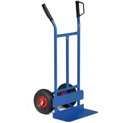 Stahl-Sackkarre mit Reifenschutz, Tragfähigkeit 200 kg, Lufträder
