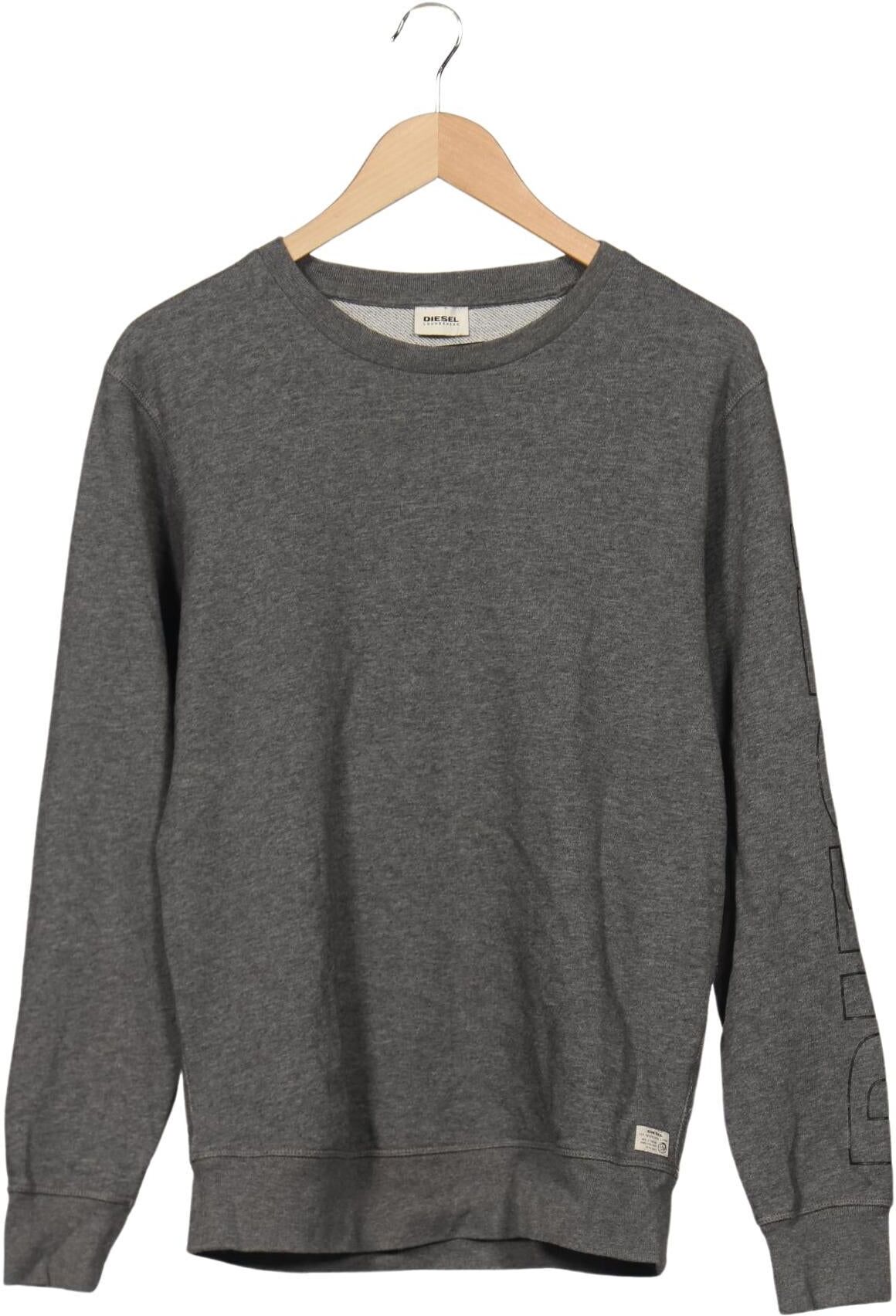 Diesel Herren Sweater, Grau, Gr. S, Baumwolle / Synthetik - Second Hand
