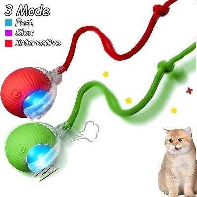 Uplift Treasures Rechargeable Interactive Rolling Ball Toy For Cats And Dogs green And Red