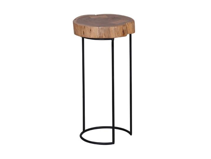 moebelfaktor Beistelltisch Alden, Massivholz, rund, Ø 28 cm, Sofatisch, Landhaus