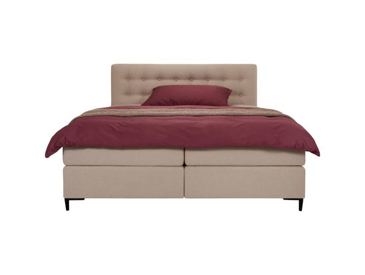 Superba Boxspringbett Liz&Louis beige Stoff 160 x 200 cm
