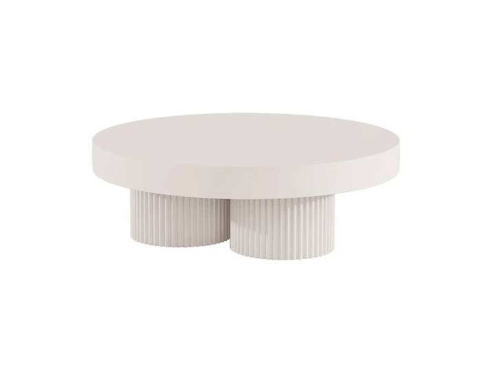 NORR11 Gear Couchtisch Chalk, Ø120 cm