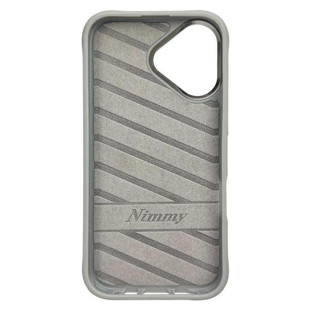 Dog & Bone Nimmy case iPhone 16 6.1" gray Glasses Cool Dog (Apple iPhone 16) (N-YJ-IP16-01-B)