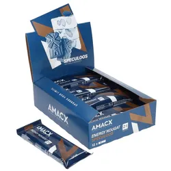 AMACX Energieriegel Nougat Spekulatius | 12 Riegel Box