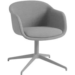 Muuto Fiber Conference Armchair, swivel base, remix 133 / grau