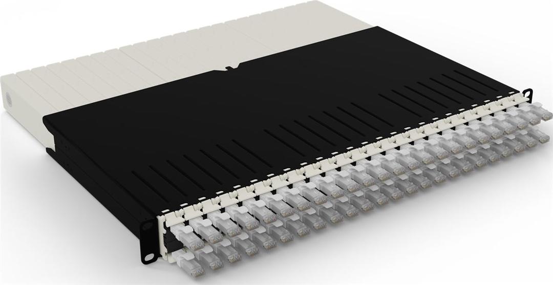 PATCHBOX .one / 8RU / UTP / White, 0,8 m, Cat6a, U/UTP (UTP), RJ-45, RJ-45, Weiß