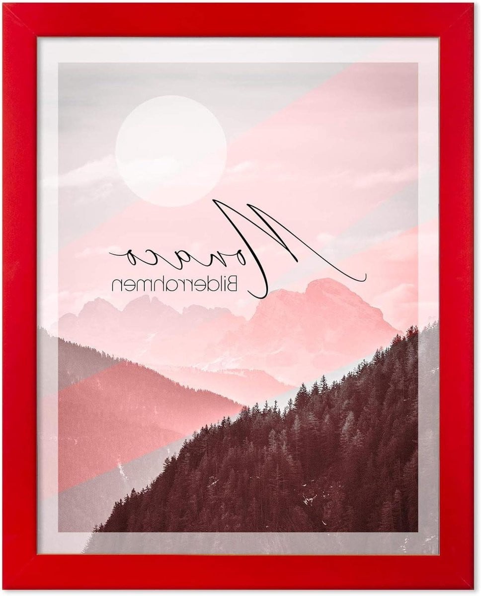 Fotolijst Monaco Posterlijst Wisselframe Rood 50x90 cm