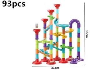 Uplift Picks Kids Marble Run Building Blocks Race Track Set v 133 Pcs No Box