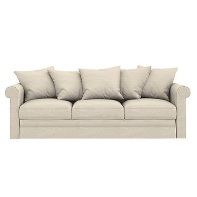 100% Baumwolle Bezug 3-Sitzer Sofa Bezug einfarbig Abdeckung