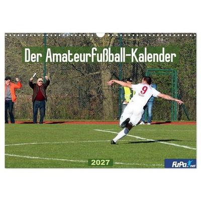 Der Amateurfußball-Kalender (Wandkalender 2027 DIN A3 quer), CALVENDO Monatskalender