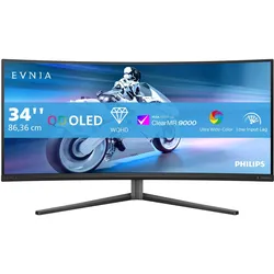 Philips Evnia 34M2C6500 34 Zoll UWQHD Curved QD-OLED 21:9 175 Hz Gaming Monitor