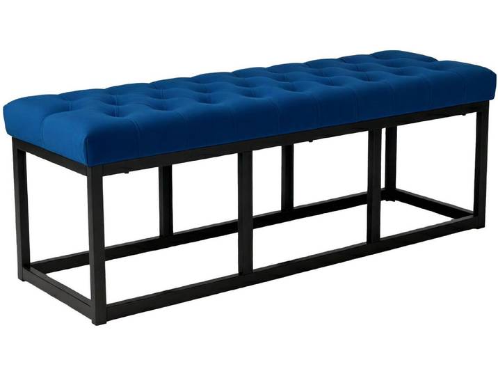 furnicato Sitzbank Polson 120x37x42 cm blau (1-St)