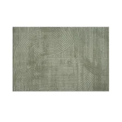 Webteppich  Elio , grün , Synthetische Fasern , Maße (cm): B: 120