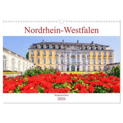 Nordrhein-Westfalen - Stadtansichten (Wandkalender 2026 DIN A3 quer), CALVENDO Monatskalender