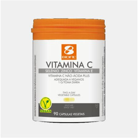 BIOFIL VITAMINA C NAO ACIDA PLUS 90 CAPSULAS VEG