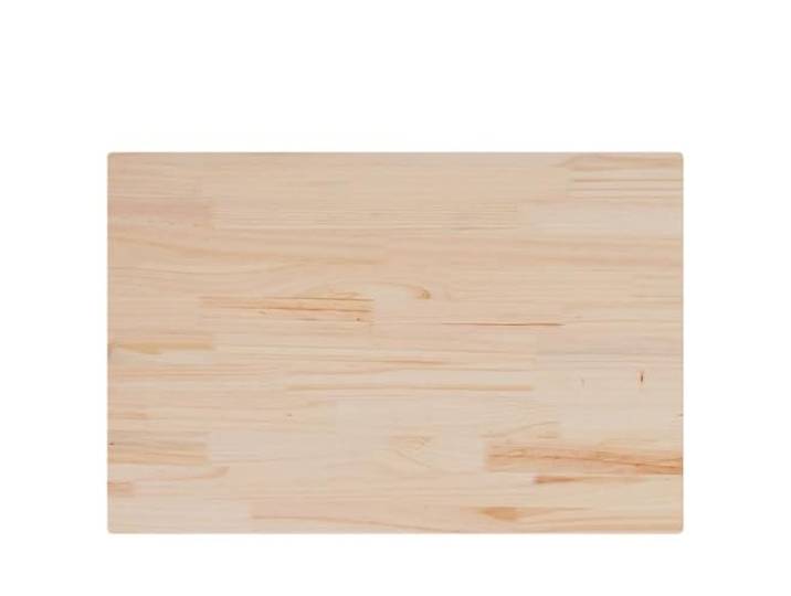 hliofuir 3er Set Tischplatte Massivholz Kiefer 80x53cm Rechteckig Ideal zur Erneuerung von Esstischen im Esszimmer oder der Küche. Unbehandeltes Naturholz mit schlichter Optik.