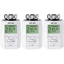 Eurotronic 3er Set Heizkörperthermostat, Thermostat, Weiss