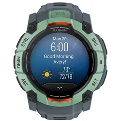 GARMIN Smartwatch GARMIN Instinct 3 AMOLED 50 mm grün, schwarz grün