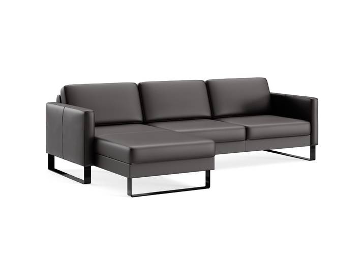 Ecksofa Devin Leder mocca B 247 T 157 cm - Möbel Konfigurator: Traummöbel individuell zusammenstellen