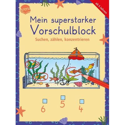 Mein superstarker Vorschulblock. Suchen, zählen, konzentrieren, Taschenbuch von Katrin Merle,Katja Schmiedeskamp,Ina Hoffmann, Arena,