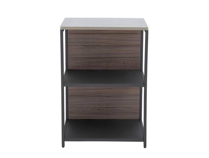 Modante Outdoorküche, Braun, Schwarz, Metall, einzeln stellbar, 63.5x91.5x54 cm, Gartenmöbel, Outdoor Küchen